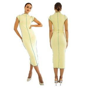 The Line By K Scout Dress in Faded Yellow